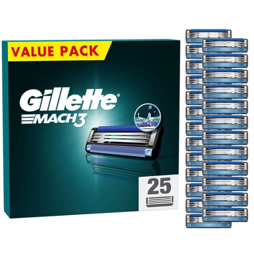 Gillette Mach3 Razor Blades - 25 Refills