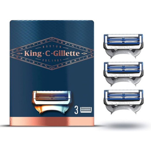 Gillette King C. Neck Razor Blades - 3 pieces