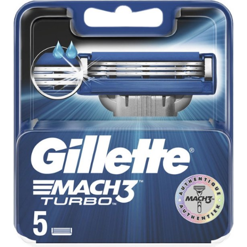 Gillette Mach 3 Turbo Razor Blades 5 Pieces