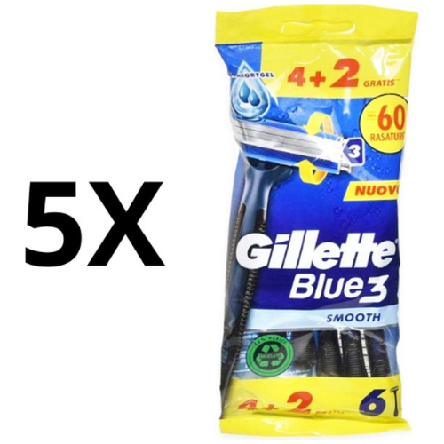 Gillette - Blue3 - Smooth - Disposable Razors - 30 Pieces - Value Pack