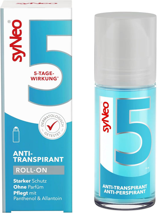 syNeo 5 antiperspirant Roll-On, roller for women and men, anti sweat deodorant antiperspirant deodorant, 1 pack (1 x 50ml) 
