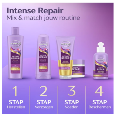 Andrélon - Shampoo - Intense Repair - 6 x 250 ml