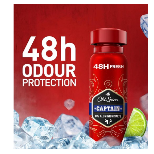 Old Spice Captain Deodorant Man - Body Spray - Deodorant man voordeelverpakking -  6 x 150 ml -