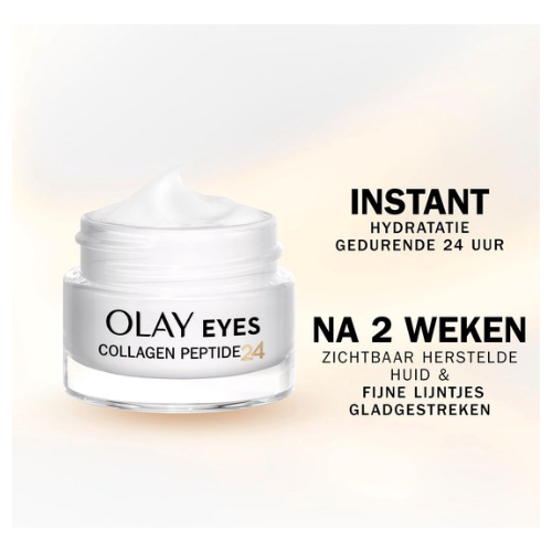 Olay Collagen Peptide Oogcrème - 99% Pure Niacinamide & Vit E - Verstevigt, Herstelt, Hydrateert - 15ml
