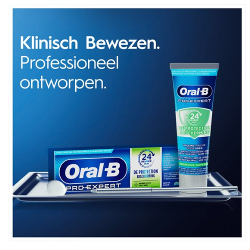 Oral-B - Pro-Expert Frisse Adem - Tandpasta - Zachte Munt - Voordeelverpakking -   12  x 75 ml