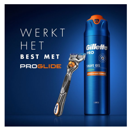 Gillette  PRO  scheergel gevoelige huid - Voordeelverpakking 6x200ml
