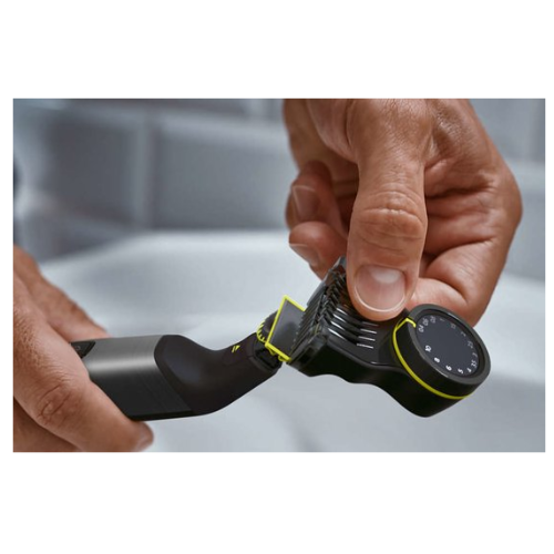 Philips OneBlade QP6551/15 Pro Scheerapparaat met scheerblad Trimmer Chroom
