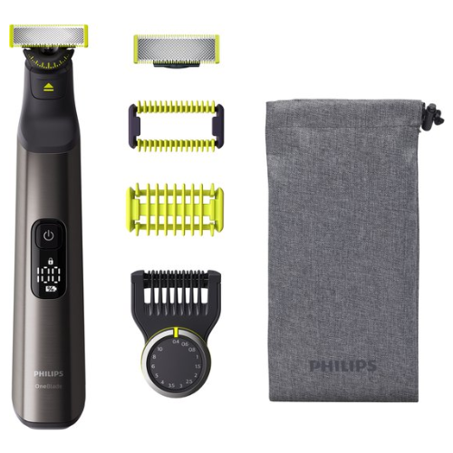 Philips OneBlade QP6551/15 Pro Scheerapparaat met scheerblad Trimmer Chroom