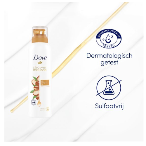 Dove Shower Mousse - Argan Oil -voordeelverpakking  - 6 x 200 ml