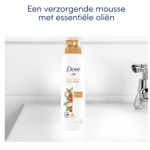 Dove Shower Mousse - Argan Oil -voordeelverpakking  - 6 x 200 ml