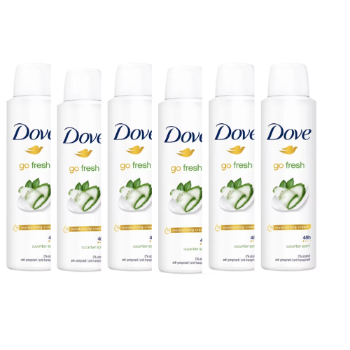 Dove Go Fresh Cucumber & Green Tea Women  Deodorant Spray - Voordeelverpakking- 6 x 150 ml