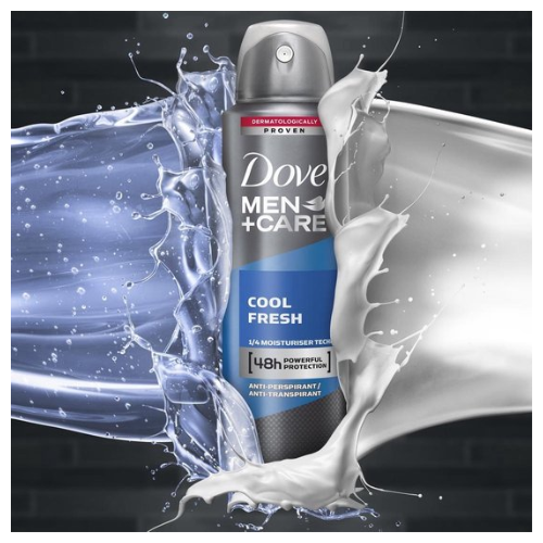 dove deospray men care cool fresh - voordeelverpakking - 6 x 150  ml