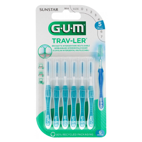 GUM Trav-Ler Ragers Blauw 1.6mm - ISO 5