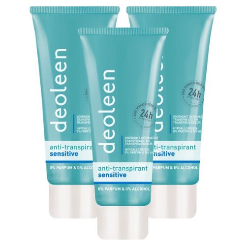 Deoleen deocreme sensitive- voordeelverpakking - 3 x  50 ml