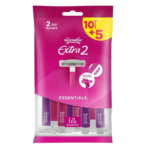 Wilkinson Sword Extra 2 Beauty Wegwerpscheermesjes- 15 stuks -