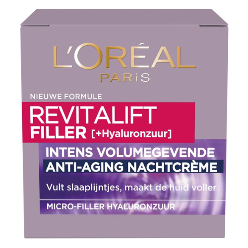 L’Oréal Paris Revitalift Filler Hyaluronzuur Nachtcrème Anti-veroudering - 50ml