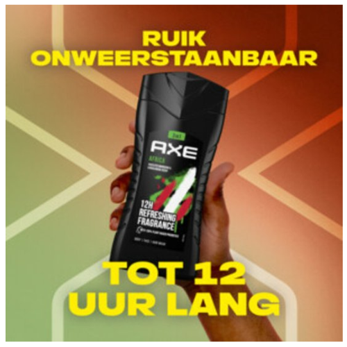 AXE 3-in-1 Douchegel - Africa Voordeelverpakking - 6 x 250 ml -