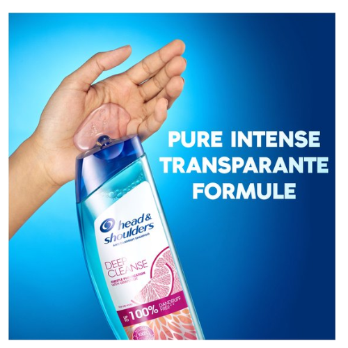 Head & Shoulders Pure Intense Milde Reiniging - Anti-roos Shampoo - Voordeelverpakking 6 x 400 ml