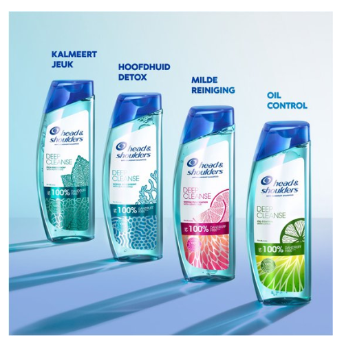 Head & Shoulders Pure Intense Milde Reiniging - Anti-roos Shampoo - Voordeelverpakking 6 x 400 ml