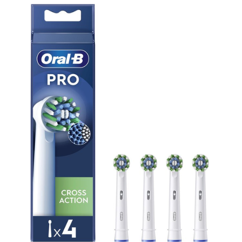 Oral-B Cross Action Pro - Opzetborstels - Met CleanMaximiser Technologie - 4 Stuks