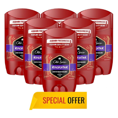 Old Spice RockStar Deo Sticks - Voordeelverpakking 6 Stuks