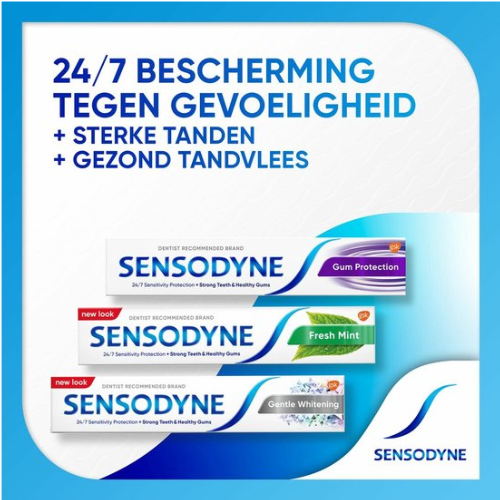 Sensodyne Extra Fresh Gel Toothpaste for sensitive teeth - 12 X 75 ML