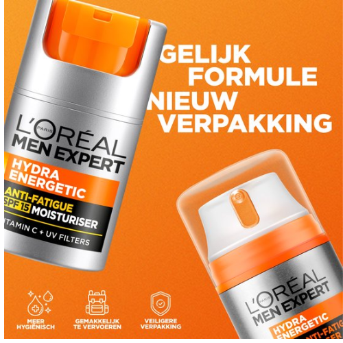 L'Oréal Men Expert Facial Serum Hydra Energy 24h - value pack - 6 x 50 ml