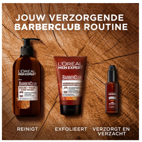 L'Oréal Paris Men Expert BarberClub Beard Oil - For Long Beard and Skin - 6 x 30 ml - Multipack