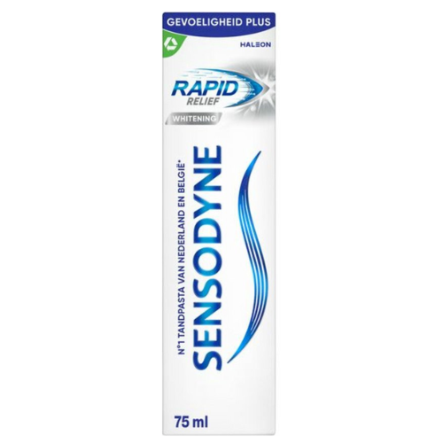 Sensodyne Toothpaste Rapid Relief Whitening - 6 x 75 ml