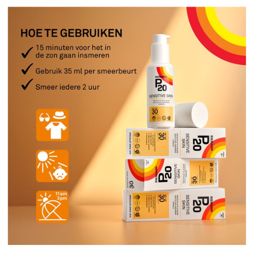 P20 Sensitive Skin SPF 30 - sunburn sensitive skin - factor 30 - 200 ml