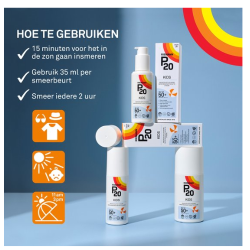P20 Kids SPF 50+ - Sunscreen lotion - Factor 50+ - 200 ml
