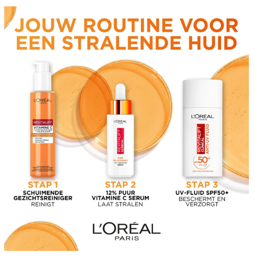 L'Oréal Paris Revitalift Clinical Pure Vitamin C 12% Serum - Formulated with Vitamin E and Salicylic Acid - 30ml
