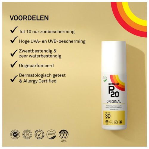 P20 Original SPF 30 - Sunscreen Spray - Factor 30 - 175 ml