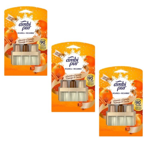 Ambi Pur 3Volution refills Orange &amp; Cinnamon value pack - 3 Pieces