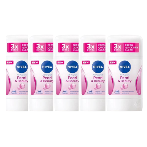 Nivea Deo Stick - Pearl & Beauty - Voordeelverpakking 5 x 50 ml