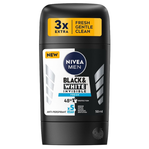 NIVEA Black & White Fresh Antiperspirant Stick 50ml