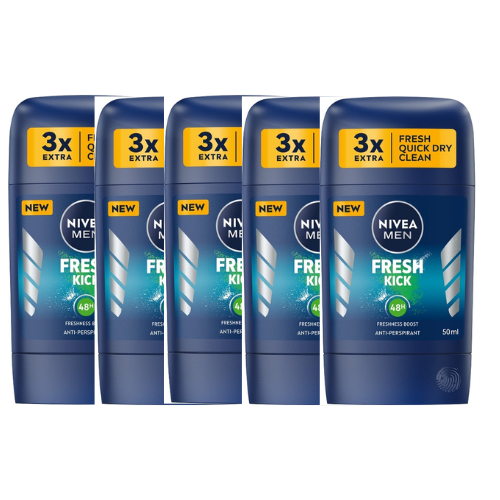 Nivea Fresh Kick Anti-perspirant Stick -  voordeelverpakking - 5 x 50ml