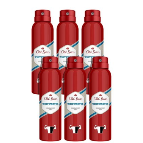Old Spice Deodorant Body Spray - Whitewater - Voordeelverpakking 6x150ml