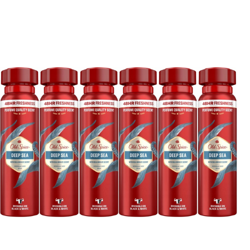 Old Spice Deep Sea Deodorant - voordeelverpakking - 6 x 150ml
