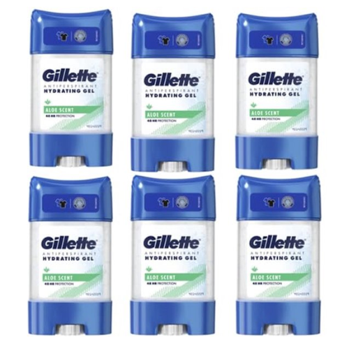 Gillette Hydra Aloë antiperspirant Hydrating gel -  voordeelverpakking - 6 x70 ml