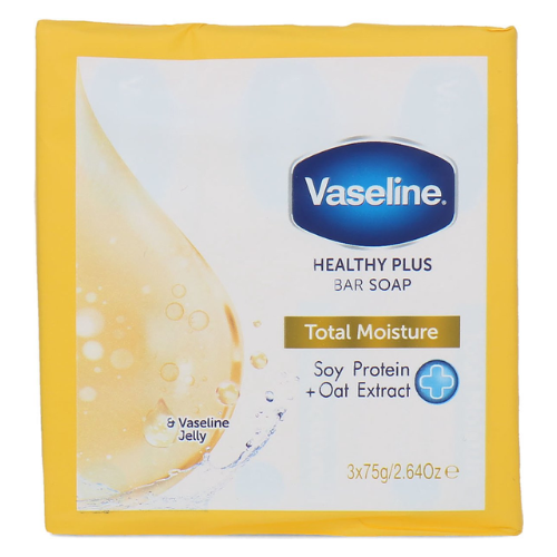 Vaseline Healthy Plus Bar Soap Total Moisture - 3 x 75 gram