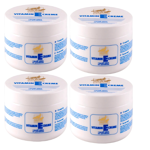 Goldline Vitamine-E met Aloë Vera voor de Normale Huid - 250 ml - Bodycrème - Voordeelverpakking  - 4 stuks