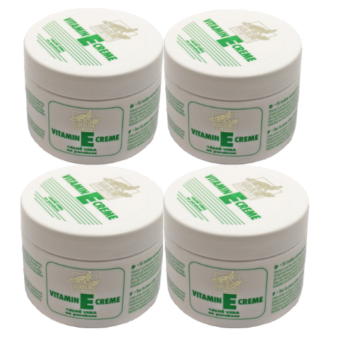 Goldline - Bodycrème - Vitamine-E & Aloë Vera - Gevoelige Huid - Kalmerend - voordeelverpakking - 4 x 250 ml