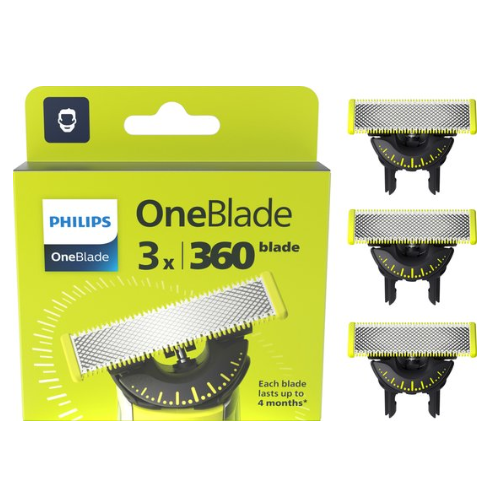 Philips OneBlade 360 Blade - Vervangmesjes - 3 stuks - QP430/50