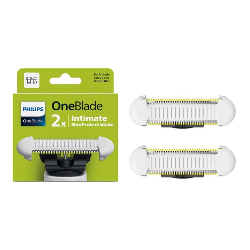 Philips OneBlade Intimate SkinProtect Blade - Vervangmesjes – Unisex – Wit – 2 stuks - QP229/50