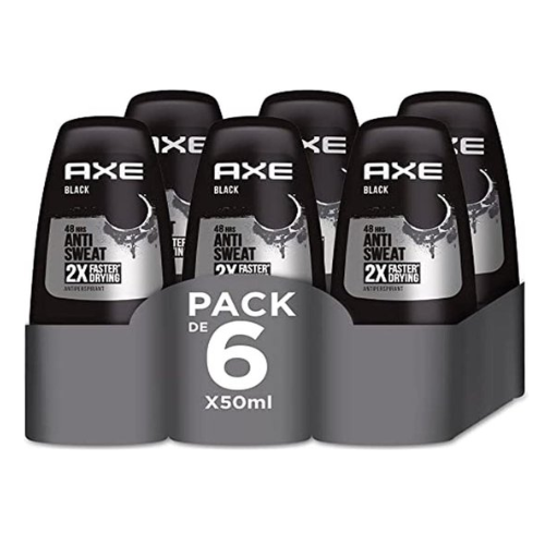 Axe - Deodorant Roller Black - Voordeelverpakking - 6 x 50ml