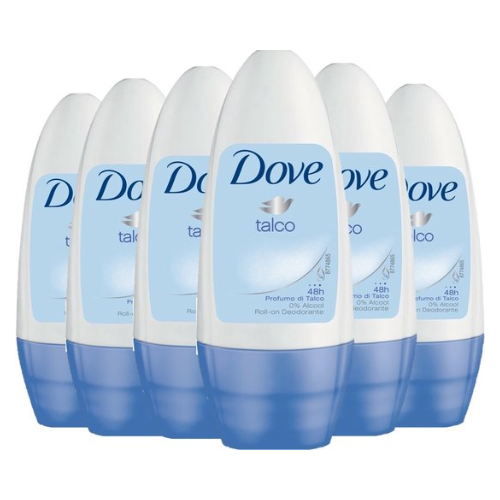 Dove - Deodorant - Roller - Talco - voordeelverpakking -  6 x 50ml
