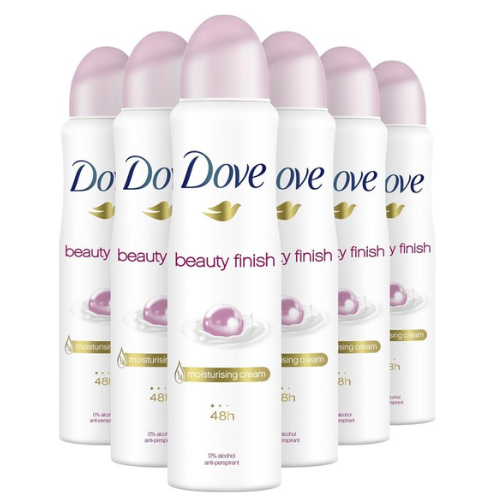 Dove Beauty Finish Anti-transpirant Deodorant - Voordeelverpakking- 6 x 150 ml