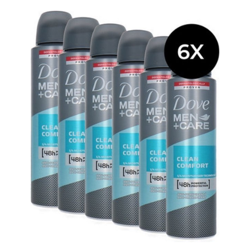 Dove Deospray Men – Care Clean Comfort - voordeelverpakking - 6 x 150 ml