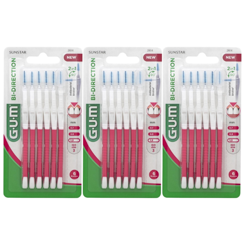 GUM® BI-DIRECTION | 1.2 | ISO size 3 - voordeelverpakking - 3 stuks